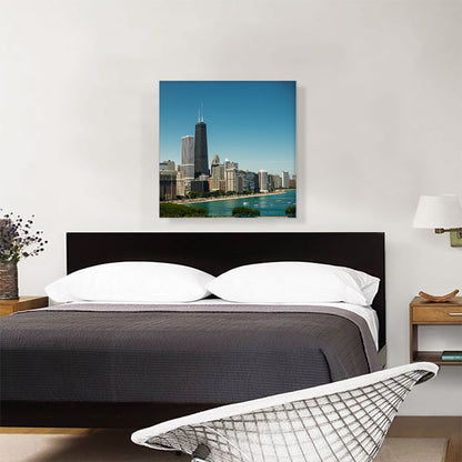 Chicago Lake Shore Skyline Square