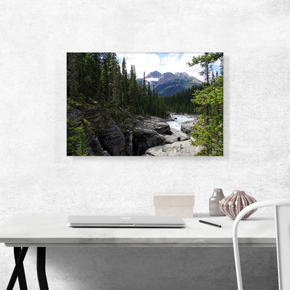 Canada Canyon Forest Mountains and a Stream