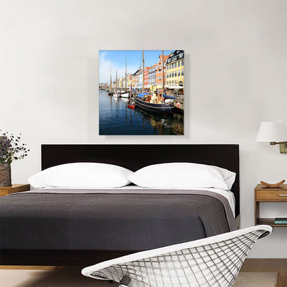 Copenhagen Denmark Nyhavn District Docks Square