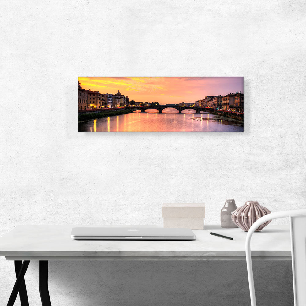 Florence Italy Bridge Skyline Panoramic