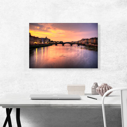 Florence Italy Bridge Skyline