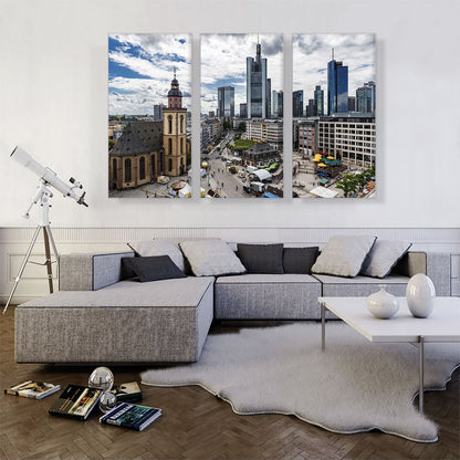 Frankfurt Germany Downtown Skyline