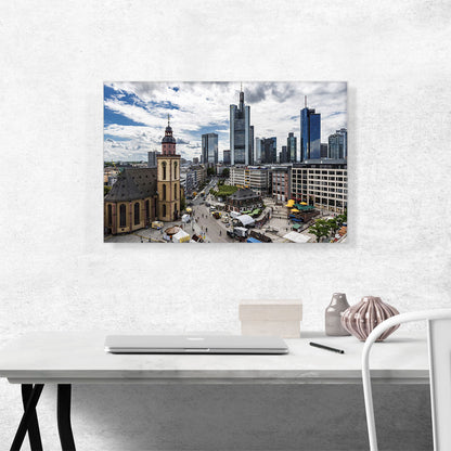 Frankfurt Germany Downtown Skyline