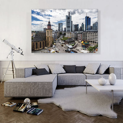 Frankfurt Germany Downtown Skyline