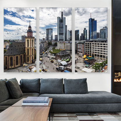 Frankfurt Germany Downtown Skyline