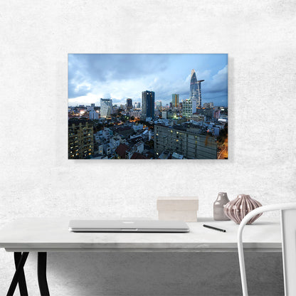 Ho Chi Minh City Vietnam Skyline Cloudy
