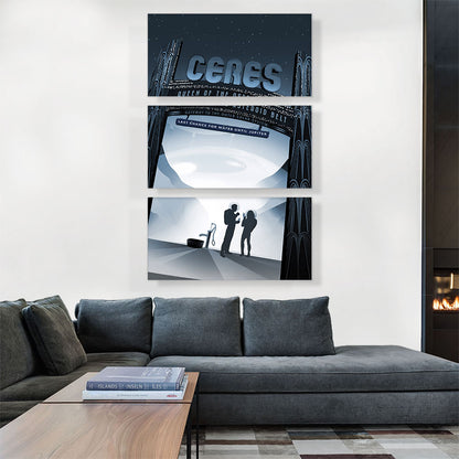 Ceres Queen of the Asteroid Belt First Explored Dwarf Planet NASA Poster