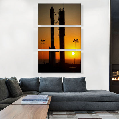 NASA Rocket Launch Pad Sunset