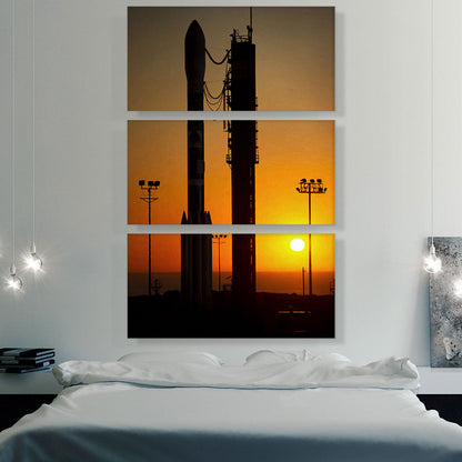 NASA Rocket Launch Pad Sunset
