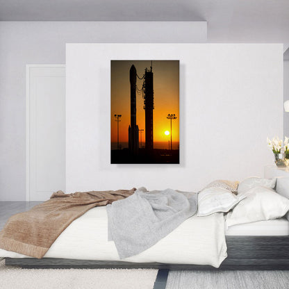 NASA Rocket Launch Pad Sunset