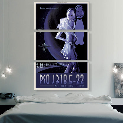 PSO J318.5-22 Rogue Planet with No Star Where Nightlife Never Ends NASA Poster