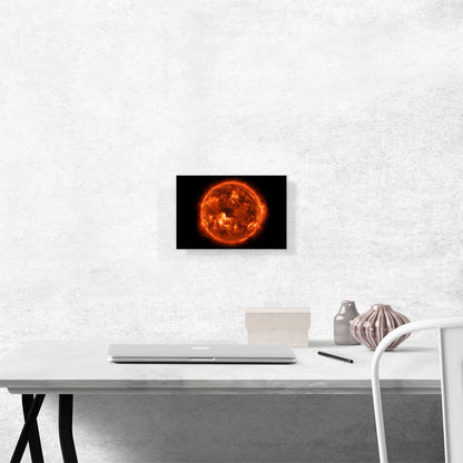 Red Burning Sun Star