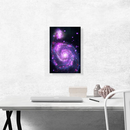 Spiral Whirlpool Galaxy Hubble Telescope NASA Photograph