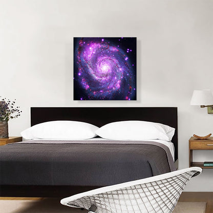 Spiral Whirlpool Galaxy Square Hubble Telescope NASA Photograph