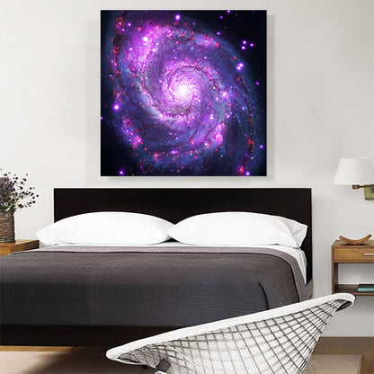 Spiral Whirlpool Galaxy Square Hubble Telescope NASA Photograph