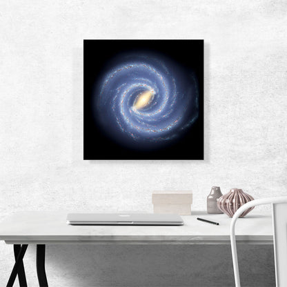 Symphony Spiral Galaxy in Blue