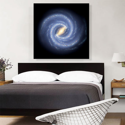 Symphony Spiral Galaxy in Blue