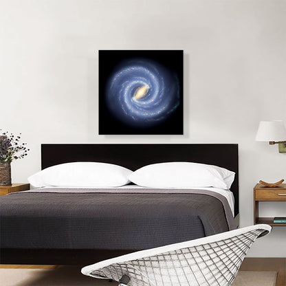 Symphony Spiral Galaxy in Blue