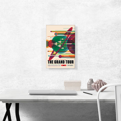 The Grand Tour Once In A Lifetime Getaway on the Voyager NASA Poster