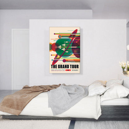The Grand Tour Once In A Lifetime Getaway on the Voyager NASA Poster