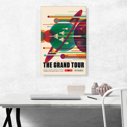 The Grand Tour Once In A Lifetime Getaway on the Voyager NASA Poster