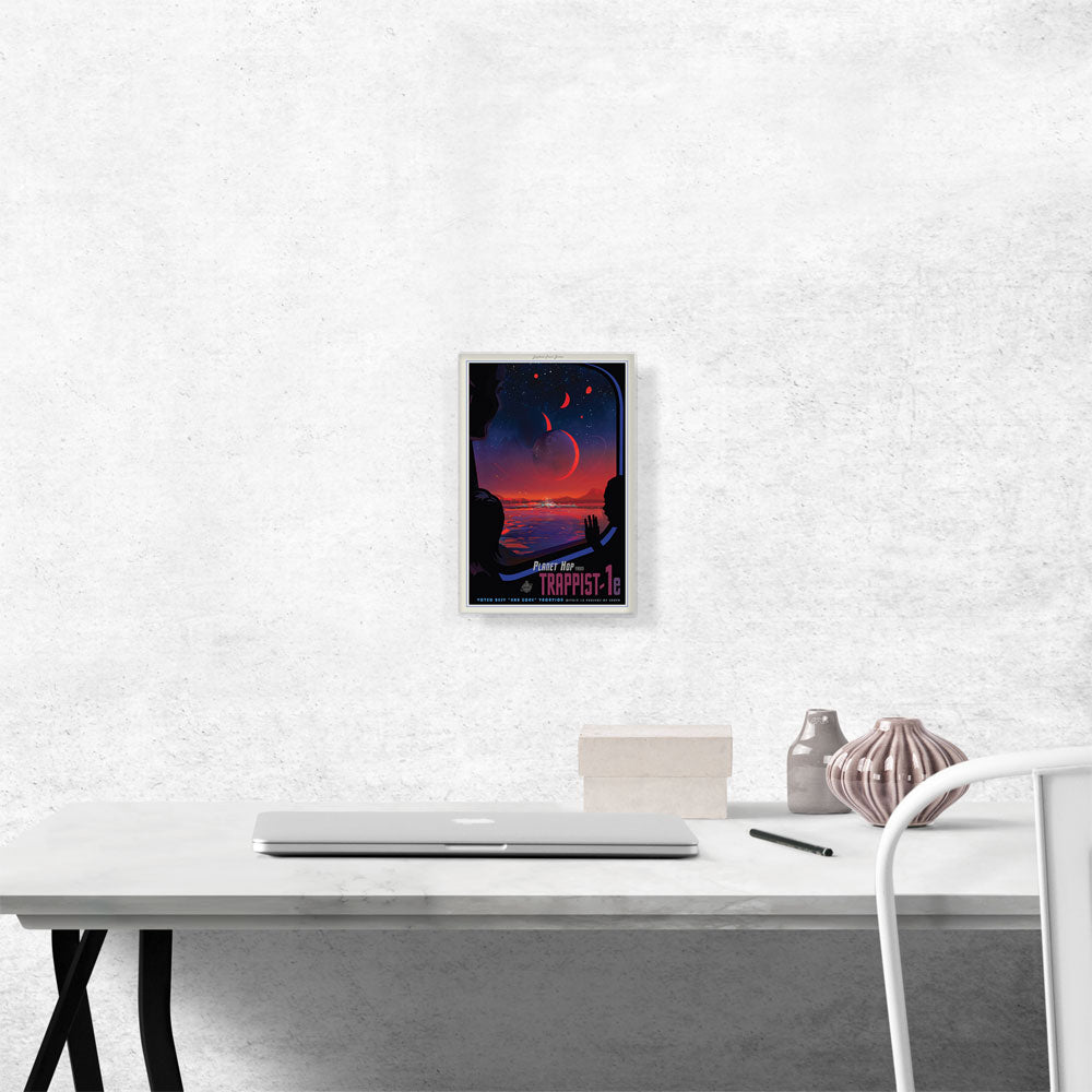 TRAPPIST-1e Planet Hopping Excursion to the Best Hab Zone NASA Poster