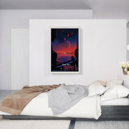 TRAPPIST-1e Planet Hopping Excursion to the Best Hab Zone NASA Poster