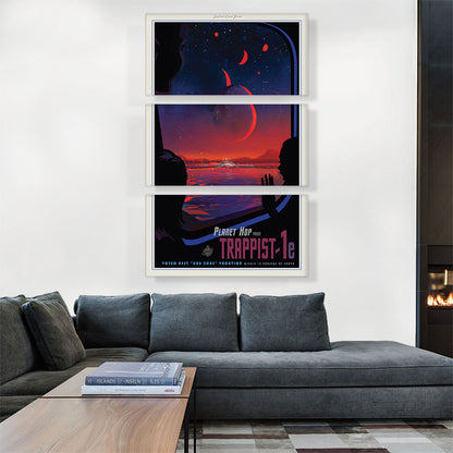 TRAPPIST-1e Planet Hopping Excursion to the Best Hab Zone NASA Poster