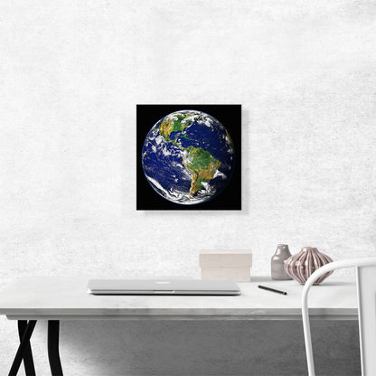 View from Space Earth North America South America Planet Earth