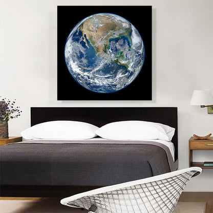 View from Space Earth North America USA Planet Earth