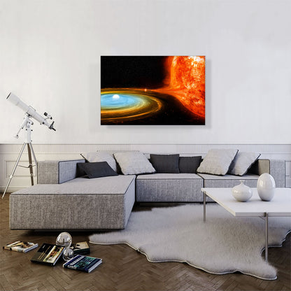 White Dwarf Devouring a Sun Star