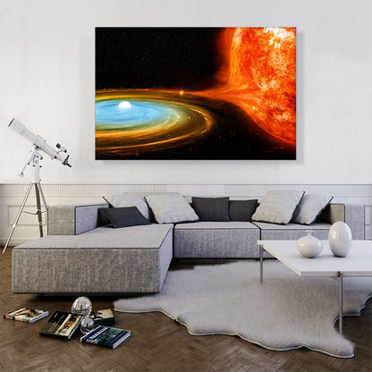 White Dwarf Devouring a Sun Star