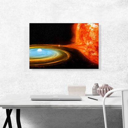 White Dwarf Devouring a Sun Star