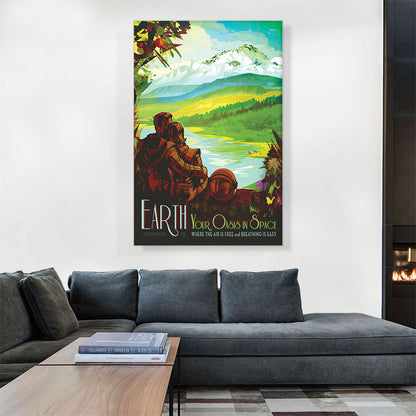 Earth Your Oasis in Space There's No Place Like Home NASA Poster