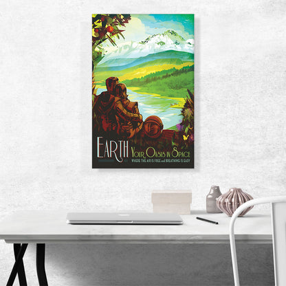 Earth Your Oasis in Space There's No Place Like Home NASA Poster