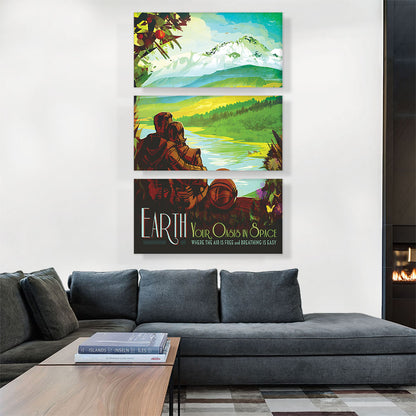 Earth Your Oasis in Space There's No Place Like Home NASA Poster