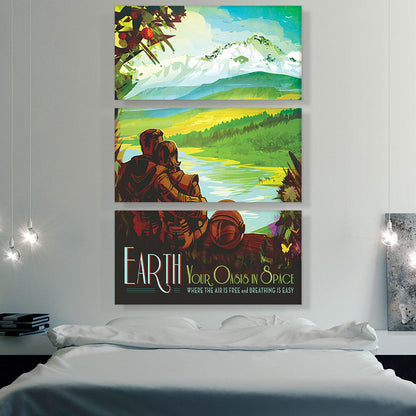 Earth Your Oasis in Space There's No Place Like Home NASA Poster