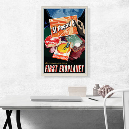 51 Pegasi B First Exoplanet NASA Poster