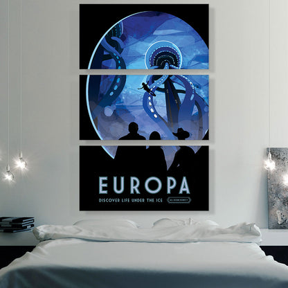 Europa Discover Life Under the Ice NASA Poster