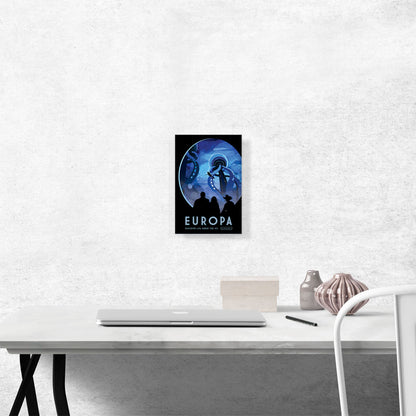 Europa Discover Life Under the Ice NASA Poster