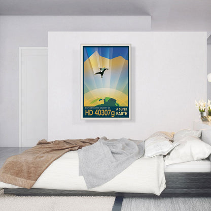 HD40307G Super Earth Experience the Gravity NASA Poster