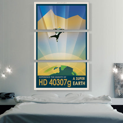 HD40307G Super Earth Experience the Gravity NASA Poster