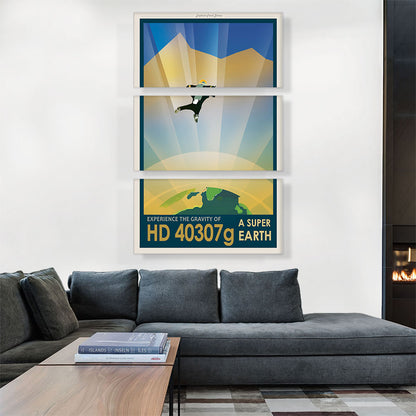 HD40307G Super Earth Experience the Gravity NASA Poster