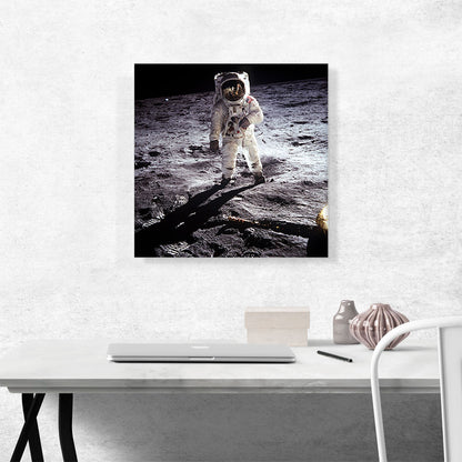 American NASA Astronaut John Young Moonwalks