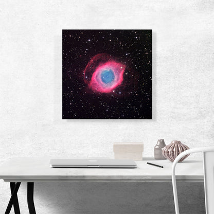 Helix Nebula Pink Hubble Telescope Ring NASA Photograph