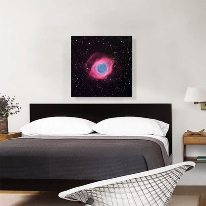 Helix Nebula Pink Hubble Telescope Ring NASA Photograph