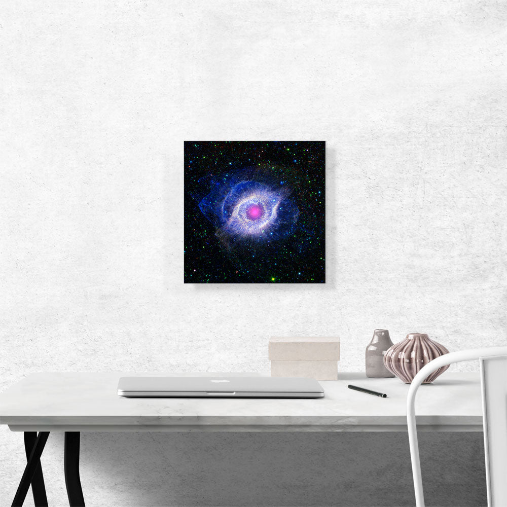 Helix Nebula Unraveling at the Seams Hubble Telescope Ring