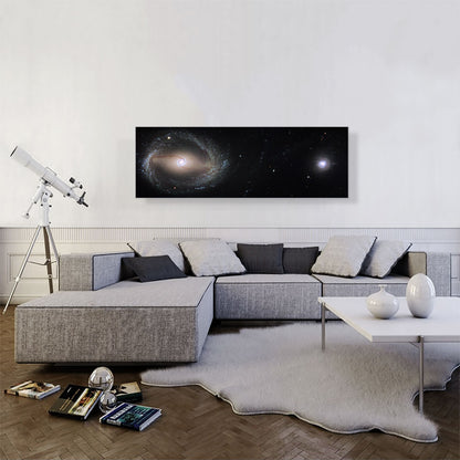 Hubble Telescope Barred Spiral Galaxy NGC 1512 and NGC 1510