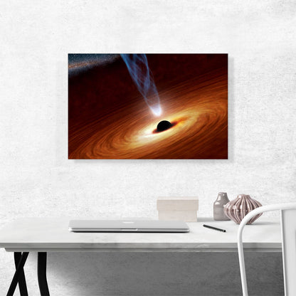 Black Holes Monsters in Space with Major Flare Jet
