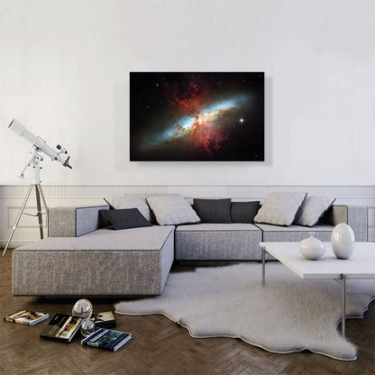 Hubble Telescope Starburst Galaxy Messier 82